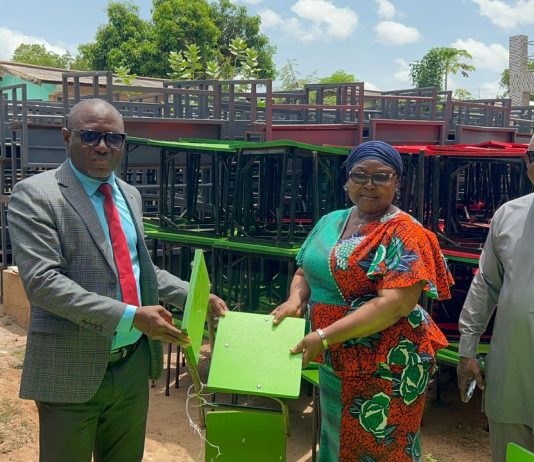Wa Metropolitan Assembly Hands Over 1,400 School Furniture to the Municipal Education Directorate.