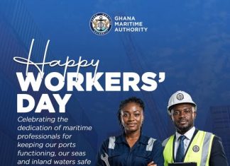As Ghana celebrates Workers’ Day, the Ghana Maritime Authority (GMA) joins the nation in honoring our gallant Ghanaian workforce